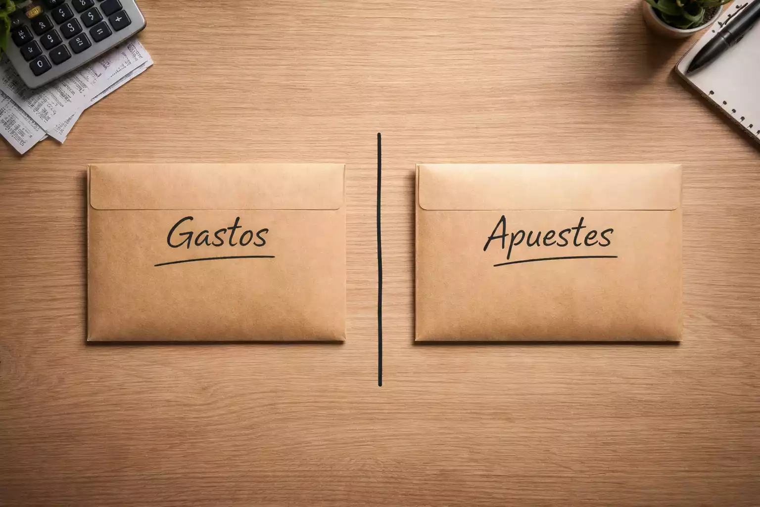 Fondo de apuestas separado del dinero personal