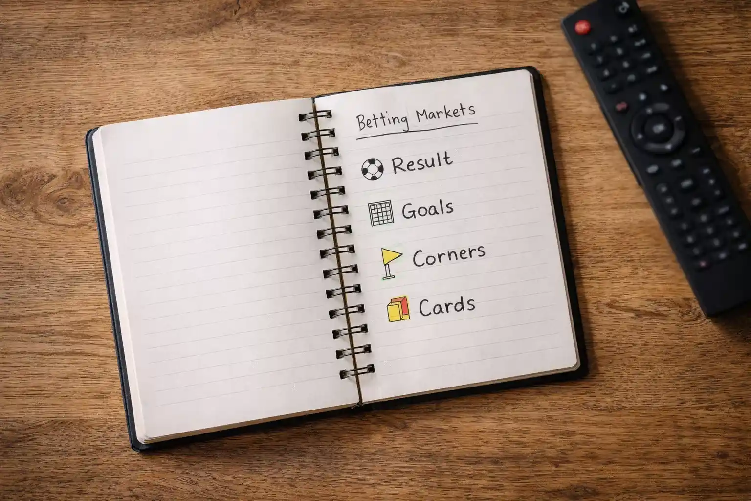 Diferentes mercados de apuestas en vivo disponibles